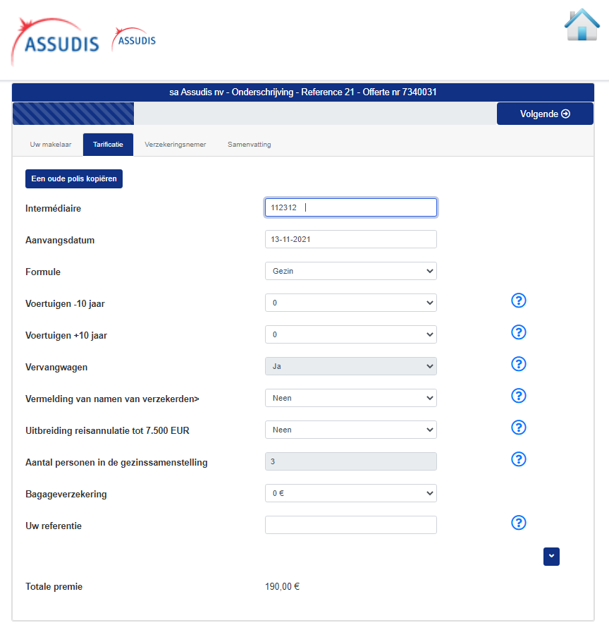 Onderschrijving online op uw website